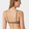 Schiesser Bra Without Underwire Padded Brown - Invisible Soft