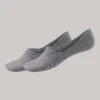 Schiesser Men's In-shoe Socks 2-pack Silver - Heather Gray - Long Life Cool