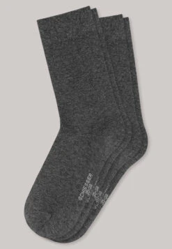 Schiesser Women's Socks 2-pack Anthracite Heather - Long Life Cool -Uni Style Shop 173011 208 detail1