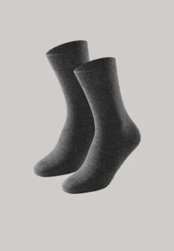 Schiesser Women's Socks 2-pack Anthracite Heather - Long Life Cool -Uni Style Shop 173011 208 front