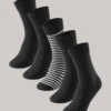 Schiesser Men's Socks 5-pack Stay Fresh Black - Bluebird