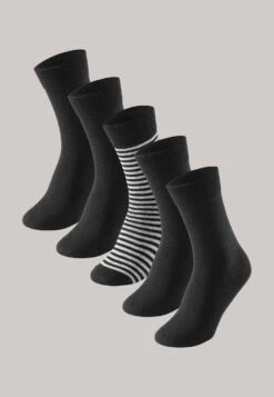 Schiesser Men's Socks 5-pack Stay Fresh Black - Bluebird