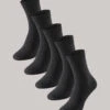 Schiesser Women's Socks In 5-pack Stay Fresh Black - Bluebird