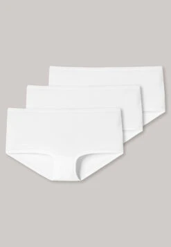 Schiesser Boyshorts 3-pack Organic Cotton White - 95/5 -Uni Style Shop 174392 100 detail1