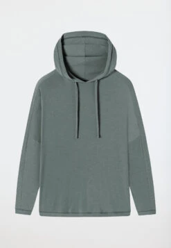 Schiesser Hoodie Long-sleeved Viscose Oversized Hood Jade - Mix & Relax 6 Schiesser Hoodie Long-sleeved Viscose Oversized Hood Jade - Mix & Relax -Uni Style Shop 175044 713 detail1
