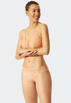 Schiesser Panty Lace Peach - Feminine Lace -Uni Style Shop 175534 612 front