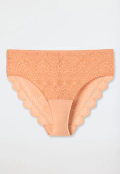 Schiesser High-waisted Panty All-over Lace Peach - Feminine Lace -Uni Style Shop 175536 612 detail1