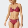 Schiesser Underwire Bra Spacer Cup Lace Berry - Summer Floral Lace