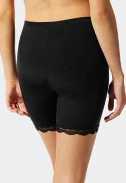 Schiesser Biker Shorts Microfiber Lace Black - Biker Story -Uni Style Shop 176941 000 back
