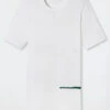 Schiesser Shirt Short-sleeved Double Rib White - Art Edition By Noah Becker
