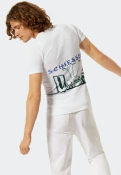 Schiesser Shirt Short-sleeved Double Rib White - Art Edition By Noah Becker -Uni Style Shop 177085 100 front