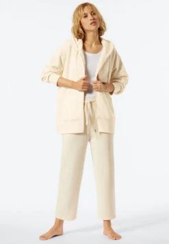 Schiesser Hoodie Long Sleeve Vanilla - Revival Lena -Uni Style Shop 177101 607 front