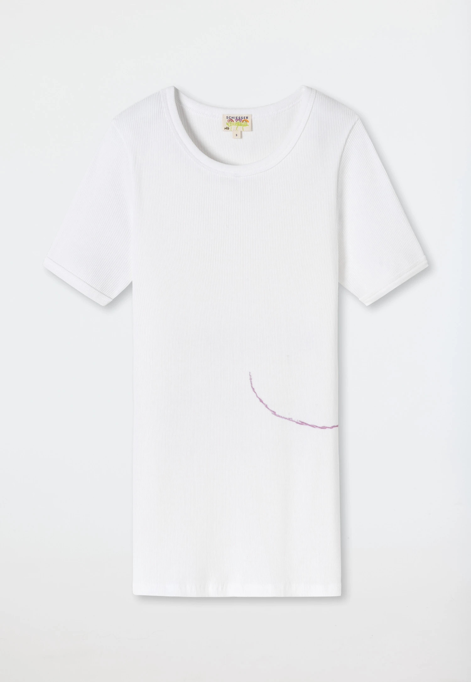 Schiesser Shirt Short-sleeved Double Rib White - Art Edition By Noah Becker 3 Schiesser Shirt Short-sleeved Double Rib White - Art Edition By Noah Becker - Image 3