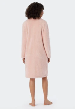 Schiesser Dressing Gown Teddy Fleece Rosé - Essentials -Uni Style Shop 178417 506 back