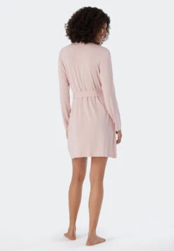 Schiesser Bathrobe Modal Rosé - Essentials -Uni Style Shop 178420 506 back