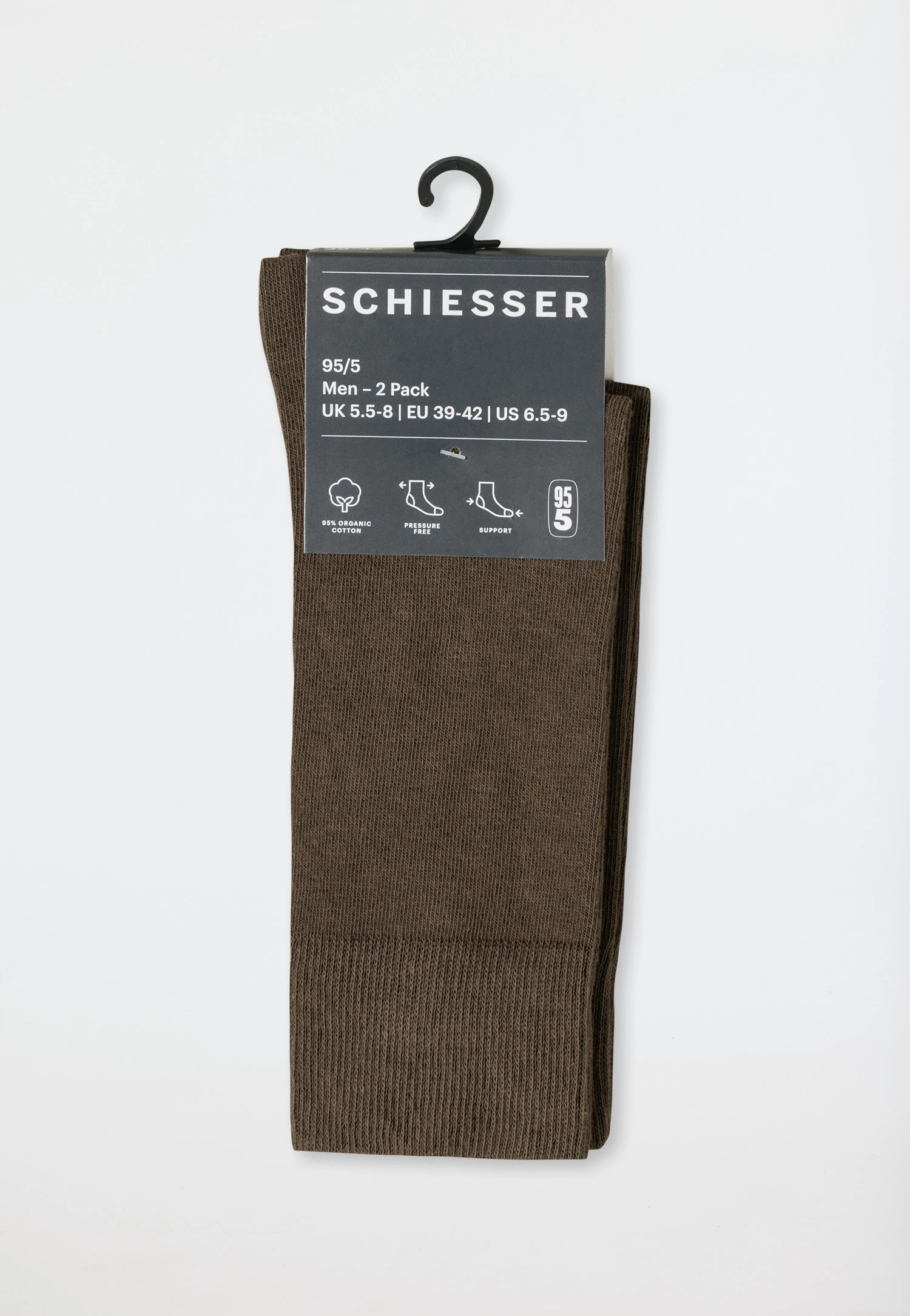 Schiesser Men's Socks 2-pack Organic Cotton Havana - 95/5 2 Schiesser Men's Socks 2-pack Organic Cotton Havana - 95/5 - Image 2