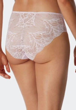 Schiesser High-waisted Panties Lace Pale Pink - Modal And Lace -Uni Style Shop 179179 523 back