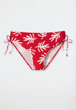 Schiesser Midi Bikini Bottoms Adjustable Side Height Coral Red - Mix & Match Coral Life