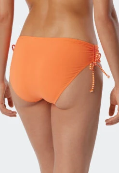 Schiesser Midi Bikini Bottoms Adjustable Side Height Orange - Mix & Match Reflections