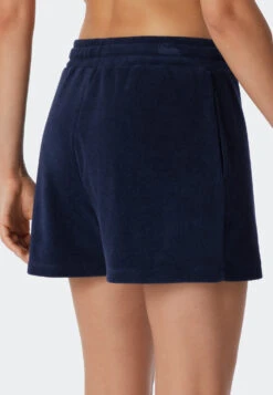 Schiesser Pants Short Terry Cloth Dark Blue - Aqua Beachwear -Uni Style Shop 179294 803 back