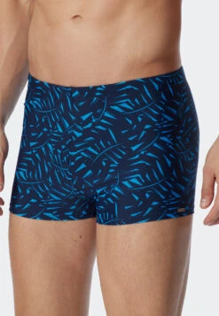 Schiesser Swimwear Retro Knitwear Zip Pocket Aquarium Patterned - Wave Nature -Uni Style Shop bade retro wirkware reissverschlusstasche aquarium gemustert wave nature 179191 813 detail2