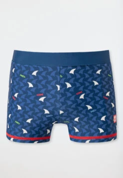 Schiesser Retro Swim Shorts Knitwear Recycled SPF40+ Shark Fish Multicolor - Rat Henry