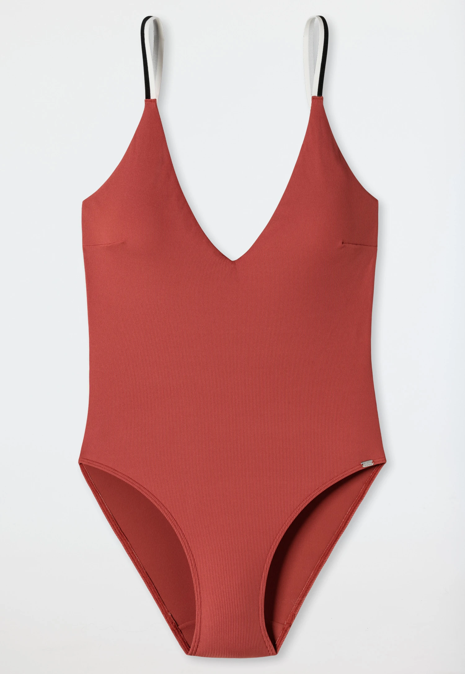 Schiesser Swimsuit Lined V-neck Removable Pads Adjustable Straps Whiskey - California Dream 3 Schiesser Swimsuit Lined V-neck Removable Pads Adjustable Straps Whiskey - California Dream - Image 3