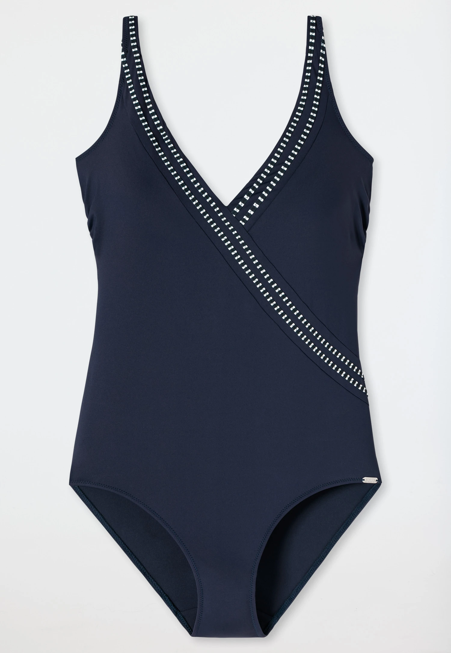 Schiesser Swimsuit Shape-enhancing V-neckline Adjustable Straps Dark Blue - Deep Sea 3 Schiesser Swimsuit Shape-enhancing V-neckline Adjustable Straps Dark Blue - Deep Sea - Image 3