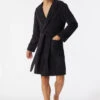 Schiesser Bathrobe Terry Cloth 100 Cm Anthracite - Essentials