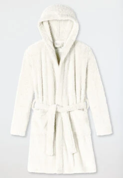 Schiesser Bathrobe Teddy Fleece Off-white - Original Classics
