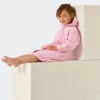 Schiesser Bathrobe Velour Polka Dots Pink - Original Classics