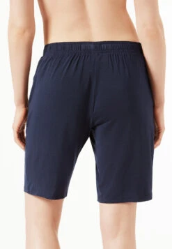 Schiesser Bermuda Modal Blue - Mix + Relax -Uni Style Shop bermuda modal blau mix relax 175479 800 back