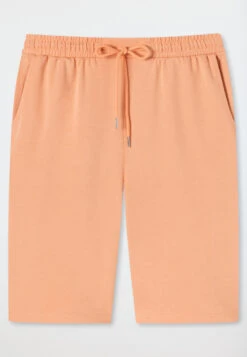 Schiesser Bermuda Tencel Sustainable Sweatwear Pockets Drawstring Peach - Lounge Refibra -Uni Style Shop bermuda tencel nachhaltige sweatware taschen kordel pfirsich lounge refibra 176938 612 detail1