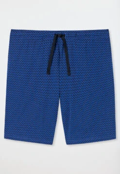 Schiesser Bermuda Shorts Fine Interlock Organic Cotton Patterned Aqua - Mix & Relax 7 Schiesser Bermuda Shorts Fine Interlock Organic Cotton Patterned Aqua - Mix & Relax -Uni Style Shop bermudashorts feininterlock organic cotton gemustert aqua mix relax 178946 833 detail1