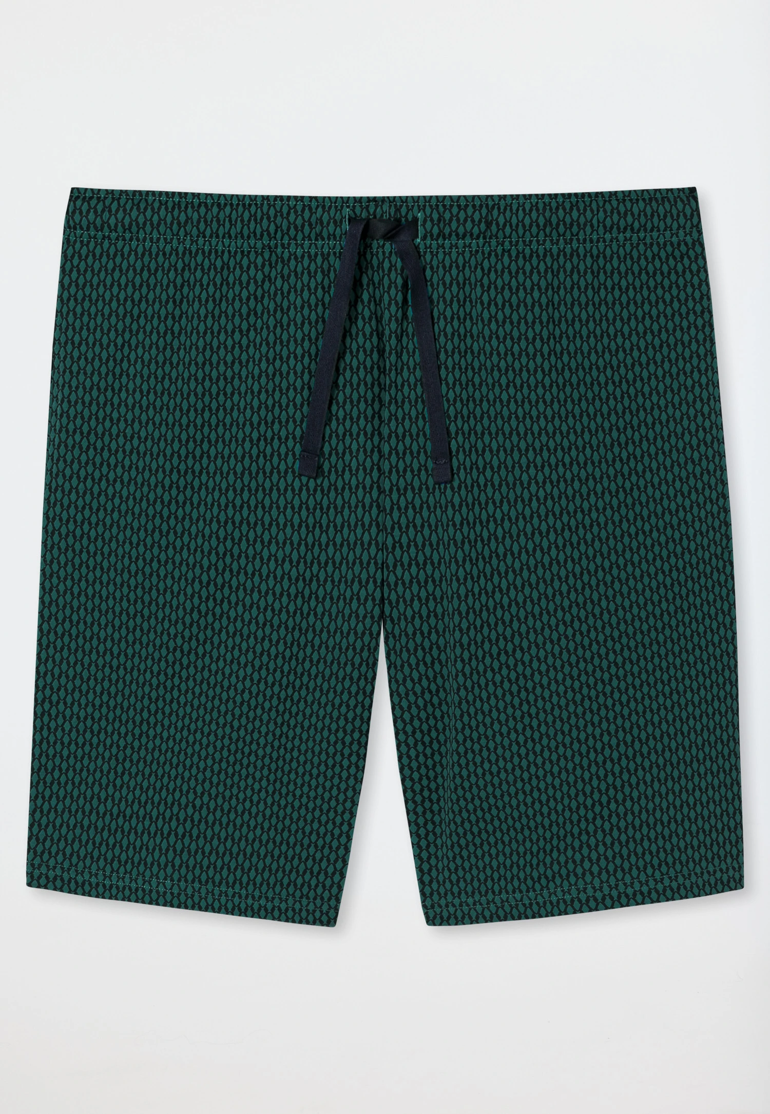 Schiesser Bermuda Shorts Fine Interlock Organic Cotton Patterned Dark Green - Mix & Relax 1 Schiesser Bermuda Shorts Fine Interlock Organic Cotton Patterned Dark Green - Mix & Relax