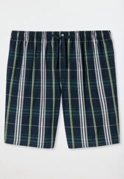 Schiesser Bermuda Shorts Woven Fabric Organic Cotton Checked Multicolored - Mix & Relax -Uni Style Shop bermudashorts webware organic cotton kariert mehrfarbig mix relax 178948 913 detail1