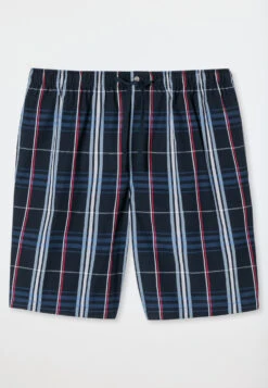 Schiesser Bermuda Shorts Woven Fabric Organic Cotton Checks Multicolored - Mix & Relax