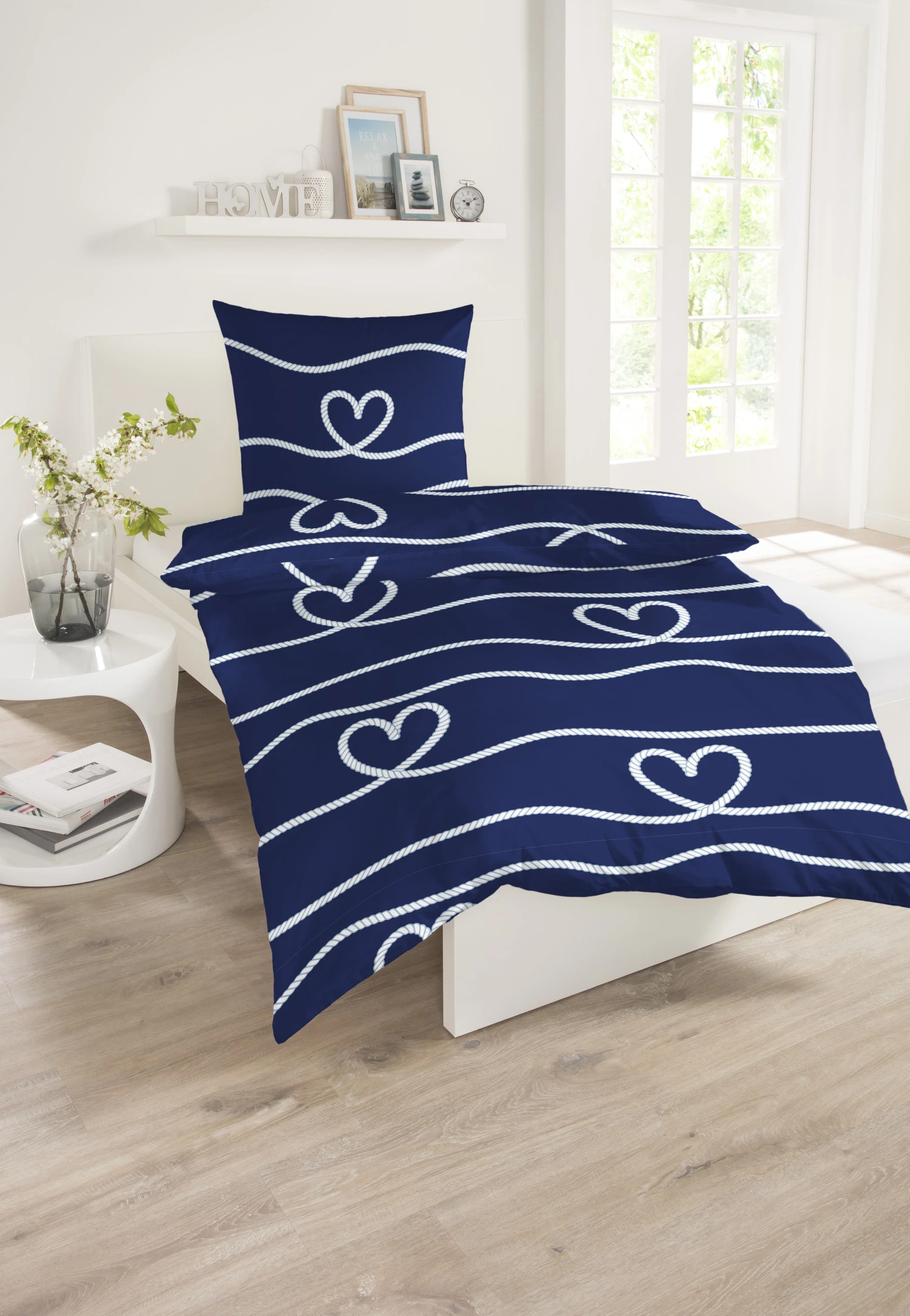 Bed Linen 2-piece Renforcé Navy - SCHIESSER Home 1 Bed Linen 2-piece Renforcé Navy - SCHIESSER Home