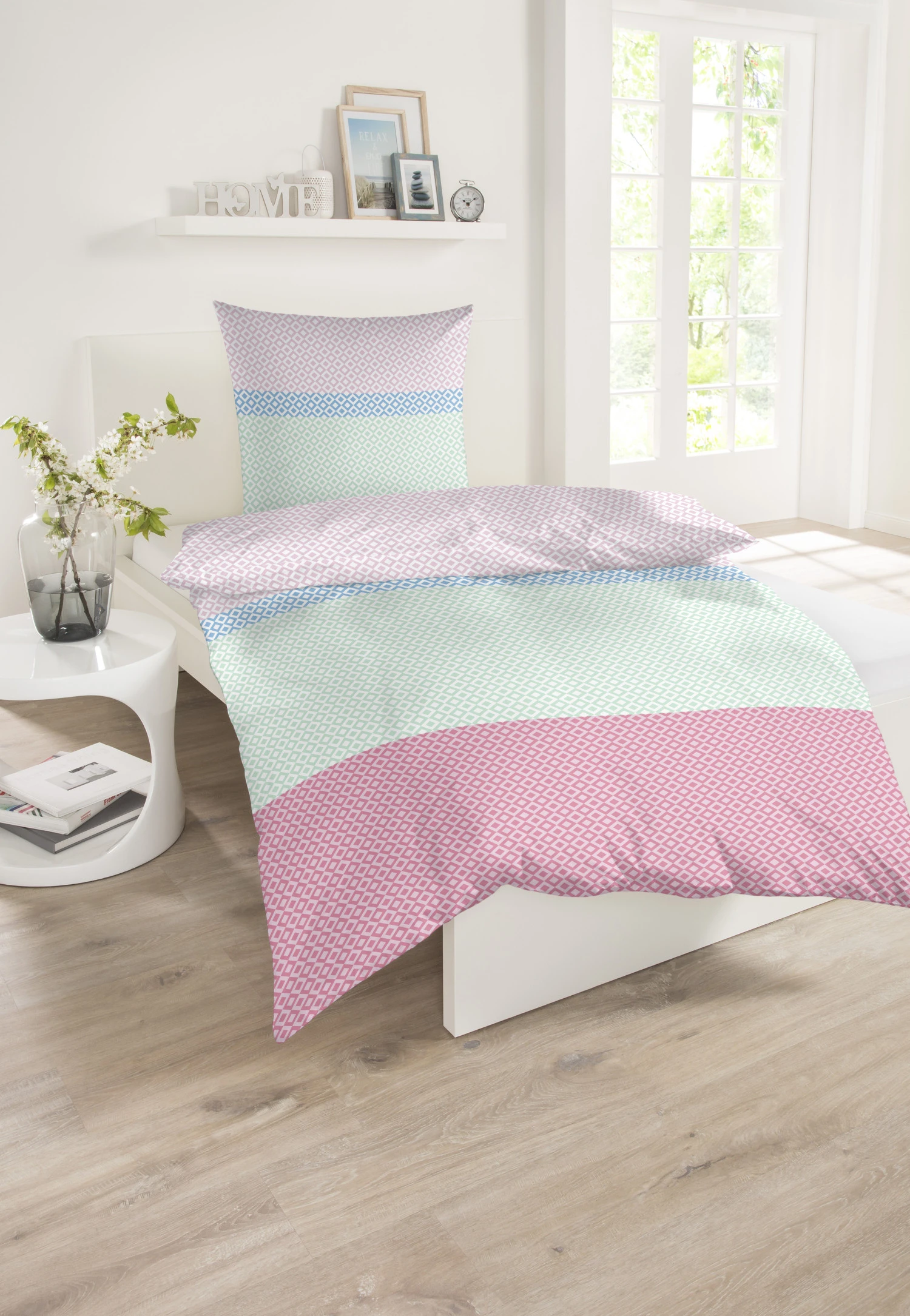 Bed Linen 2-piece Renforcé Multicolored Stripes - SCHIESSER Home 1 Bed Linen 2-piece Renforcé Multicolored Stripes - SCHIESSER Home