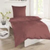 Bed Linen 2-piece Satin Light Red Patterned - SCHIESSER Home
