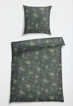 Bed Linen 2-piece Satin Jade Patterned - SCHIESSER Home