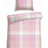 Bed Linen 2-piece Satin Multicolored Check - SCHIESSER Home