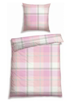 Bed Linen 2-piece Satin Multicolored Check - SCHIESSER Home