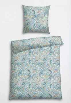 Bed Linen 2-piece Satin Paisley Patterned Multicolored - SCHIESSER Home