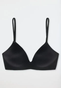 Schiesser Bra Without Underwire Padded Black - Invisible Soft