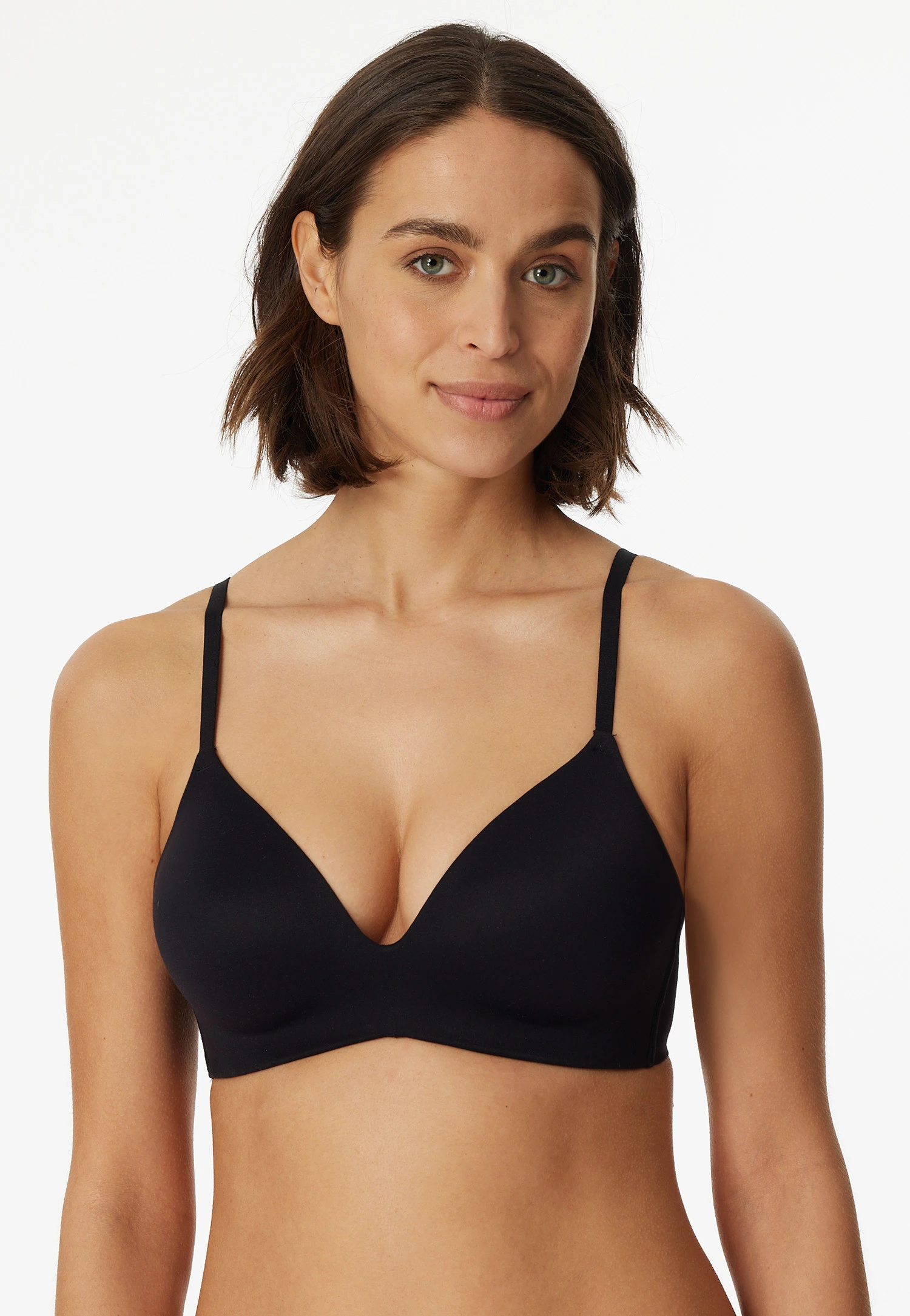 Schiesser Bra Without Underwire Padded Black - Invisible Soft 2 Schiesser Bra Without Underwire Padded Black - Invisible Soft - Image 2