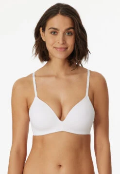 Schiesser Bra Without Underwire Padded White - Invisible Soft