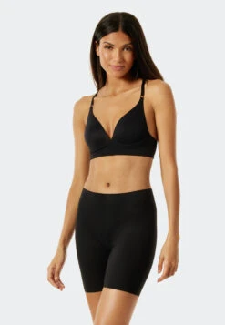 Schiesser Bike Shorts Microfiber Black - Invisible Soft -Uni Style Shop biker shorts microfaser schwarz invisible soft 175526 000 front