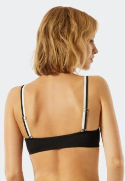 Schiesser Bikini Top Underwire Variable Straps Black - California Dream -Uni Style Shop bikini top buegel variable traeger schwarz california dream 177044 000 back