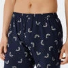 Schiesser Boxer Shorts 2-pack Jersey Solid Patterned Dolphins Blue - Fun Prints